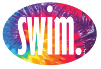 Swim. Tie Dye Magnet